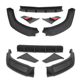 STP-Style For 2022 - 2024 Ford Maverick Front Bumper Splitter Spoiler Lip 5PCS -Unpainted Matte Black