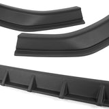 STP-Style For 2022 - 2024 Ford Maverick Front Bumper Splitter Spoiler Lip 5PCS -Unpainted Matte Black