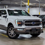 STP-Style For 2021-2023 Ford F150 Front Bumper Splitter Spoiler Lip 3PCS -Unpainted Black