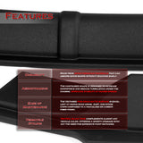 STP-Style For 2021-2023 Ford F150 Front Bumper Splitter Spoiler Lip 3PCS -Unpainted Black