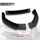 STP-Style For 2021-2023 Ford F150 Front Bumper Splitter Spoiler Lip 3PCS -Unpainted Black