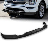 STP-Style For 2021-2023 Ford F150 Front Bumper Splitter Spoiler Lip 3PCS -Unpainted Black