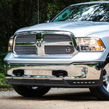 STP Style For 2013 - 2018 Ram 1500 / 2019 - 2024 Ram 1500 Classic Front Bumper Lip Spoiler Splitter With LED Sequential Light -Unpainted Black