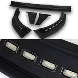 STP Style For 2013 - 2018 Ram 1500 / 2019 - 2024 Ram 1500 Classic Front Bumper Lip Spoiler Splitter With LED Sequential Light -Unpainted Black