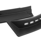 STP Style For 2013 - 2018 Ram 1500 / 2019 - 2024 Ram 1500 Classic Front Bumper Lip Spoiler Splitter With LED Sequential Light -Unpainted Black