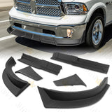 STP Style For 2013 - 2018 Ram 1500 / 2019 - 2024 Ram 1500 Classic Front Bumper Lip Spoiler Splitter -Unpainted Black