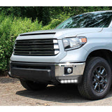 W-power STP-Style For 2014-2021 Toyota Tundra Front Bumper Lower Lip Splitter With LED Sequential Light -Unpainted Matte Black