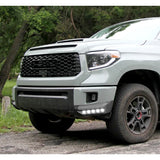 W-power STP-Style For 2014-2021 Toyota Tundra Front Bumper Lower Lip Splitter With LED Sequential Light -Unpainted Matte Black