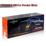 W-power STP-Style For 2014-2021 Toyota Tundra Front Bumper Lower Lip Splitter With LED Sequential Light -Unpainted Matte Black