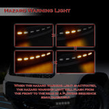 W-power STP-Style For 2014-2021 Toyota Tundra Front Bumper Lower Lip Splitter With LED Sequential Light -Unpainted Matte Black