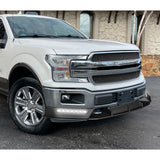 STP-Style For 2018 2019 2020 Ford F-150 Front Bumper Lip Splitter With LED Sequential Light -Unpainted Matte Black