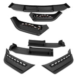 STP-Style For 2018 2019 2020 Ford F-150 Front Bumper Lip Splitter With LED Sequential Light -Unpainted Matte Black