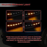 STP-Style For 2018 2019 2020 Ford F-150 Front Bumper Lip Splitter With LED Sequential Light -Unpainted Matte Black