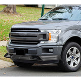 STP-Style For 2018 2019 2020 Ford F-150 Front Bumper Lip Splitter -Unpainted Matte Black