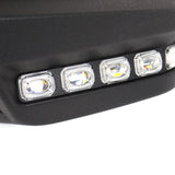 W-power STP-Style For 2024 2025 2026 2027 Toyota Tacoma Front Bumper Lower Lip Splitter With LED Sequential Light -Unpainted Matte Black