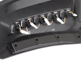 W-power STP-Style For 2024 2025 2026 2027 Toyota Tacoma Front Bumper Lower Lip Splitter With LED Sequential Light -Unpainted Matte Black