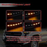 W-power STP-Style For 2024 2025 2026 2027 Toyota Tacoma Front Bumper Lower Lip Splitter With LED Sequential Light -Unpainted Matte Black