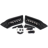 W-power STP-Style For 2016-2023 Toyota Tacoma Front Bumper Lower Lip Splitter With LED Sequential Light -Unpainted Matte Black