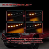 W-power STP-Style For 2016-2023 Toyota Tacoma Front Bumper Lower Lip Splitter With LED Sequential Light -Unpainted Matte Black