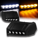 W-power STP-Style For 2022-2026 Toyota Tundra Front Bumper Lower Lip Splitter With LED Sequential Light -Unpainted Matte Black