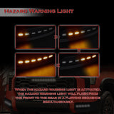 W-power STP-Style For 2022-2026 Toyota Tundra Front Bumper Lower Lip Splitter With LED Sequential Light -Unpainted Matte Black