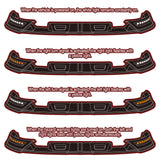 STP-Style For 2017 - 2019 Nissan Titan Front Bumper Lip Splitter With LED Sequential Light -Unpainted Matte Black