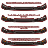 STP-Style For 2019 - 2023 Ford Ranger Front Bumper Lip Splitter With LED Sequential Light -Unpainted Matte Black