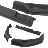 STP-Style For 2019 2020 2021 GMC Sierra 1500 Front Bumper Lip Splitter -Unpainted Matte Black