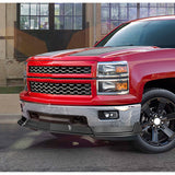 STP-Style For 2014-2015 Chevrolet Chevy Silverado 1500 Front Bumper Lower Lip Splitter -Unpainted Matte Black