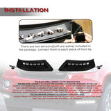 W-Power STP-Style For 2015-2020 Chevy Colorado Front Bumper Lower Lip Splitter With LED Sequential Running Light -Unpainted Matte Black
