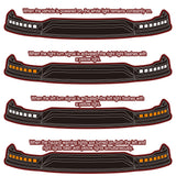 STP-Style For 2019-2024 Dodge Ram 1500 Trucks Front Bumper Lower Lip Splitter With LED Sequential Light -Unpainted Matte Black