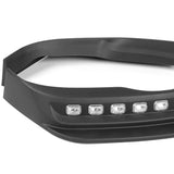 STP-Style For 2019-2024 Dodge Ram 1500 Trucks Front Bumper Lower Lip Splitter With LED Sequential Light -Unpainted Matte Black