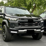 W-power STP-Style For 2023-2026 Chevy Colorado Front Bumper Lower Lip Splitter With LED Sequential Light -Unpainted Matte Black