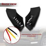 W-power STP-Style For 2023-2026 Chevy Colorado Front Bumper Lower Lip Splitter With LED Sequential Light -Unpainted Matte Black