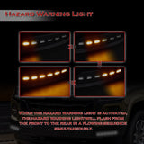 W-power STP-Style For 2023-2026 Chevy Colorado Front Bumper Lower Lip Splitter With LED Sequential Light -Unpainted Matte Black