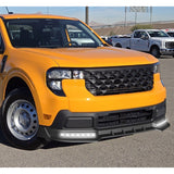 STP-Style For 2025 2026 2027 Ford Maverick XL Pickup Front Bumper Lower Lip Splitter With LED Sequential Light -Unpainted Matte Black