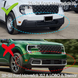 STP-Style For 2025 2026 2027 Ford Maverick XL Pickup Front Bumper Lower Lip Splitter -Unpainted Matte Black