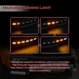 W-power STP-Style For 2021 2022 Chevy Colorado Front Bumper Lower Lip Splitter With LED Sequential Light -Unpainted Matte Black