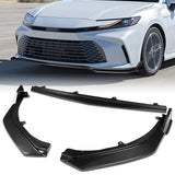 GT-Style For 2025 - 2026 Toyota Camry LE XLE Front Bumper Splitter Spoiler Lip 3PCS -Real Carbon Fiber