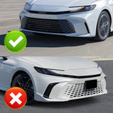 GT-Style For 2025 - 2027 Toyota Camry LE XLE Front Bumper Splitter Spoiler Lip 3PCS -Unpainted Matte Black