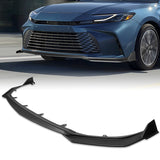GT-Style For 2025 - 2027 Toyota Camry LE XLE Front Bumper Splitter Spoiler Lip 3PCS -Unpainted Matte Black