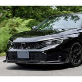 For 2025 - 2026 Honda Civic Sedan Hatchback Front Bumper Lip Spoiler Splitter -Painted Black