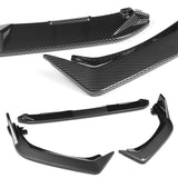 For 2025 - 2026 Honda Civic Sedan Hatchback Front Bumper Lip Spoiler Splitter -Carbon Fiber Look