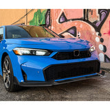 For 2025 - 2026 Honda Civic Sedan Hatchback Front Bumper Lip Spoiler Splitter -Carbon Fiber Look