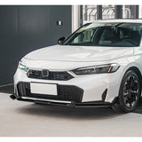 STP-Style For 2025 - 2026 Honda Civic Sedan Hatchback Front Bumper Lip Spoiler Splitter -Real Carbon Fiber