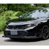 STP-Style For 2025 - 2026 Honda Civic Sedan Hatchback Front Bumper Lip Spoiler Splitter -Real Carbon Fiber