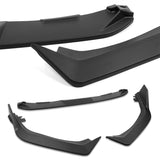 For 2025 - 2026 Honda Civic Sedan Hatchback Front Bumper Lip Spoiler Splitter -Unpainted Black