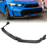 For 2025 - 2026 Honda Civic Sedan Hatchback Front Bumper Lip Spoiler Splitter -Unpainted Black
