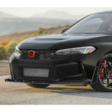 For 2023-2026 Honda Civic Type-R FL5 Front Bumper Lip Spoiler Splitter -Painted Black
