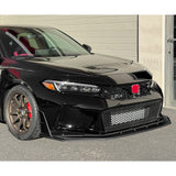 For 2023-2026 Honda Civic Type-R FL5 Front Bumper Lip Spoiler Splitter -Painted Black
